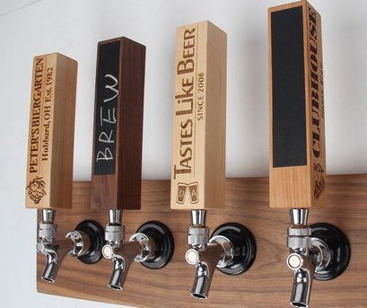 Chalkboard tap handles: Chalkboard tap handles